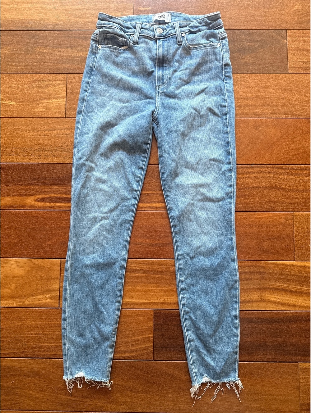 Paige Light Blue Skinny Jeans Size 28